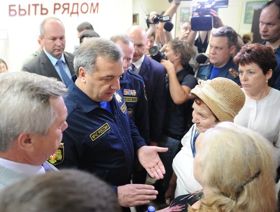 Глава МЧС прибыл в Ростов-на-Дону для контроля за организацией помощи пострадавшим от пожара