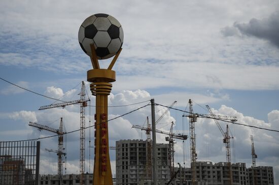 Строительство стадиона "Мордовия Арена"