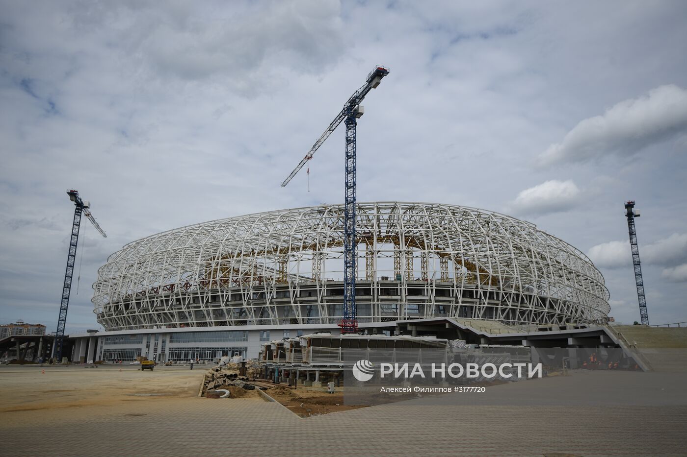 Строительство стадиона "Мордовия Арена"