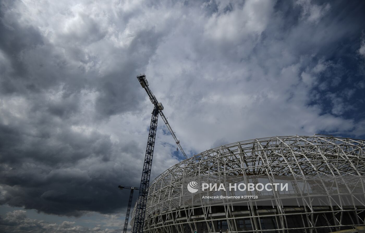 Строительство стадиона "Мордовия Арена"