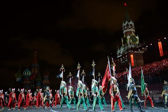 Церемония открытия X Международного военно-музыкального фестиваля "Спасская башня"