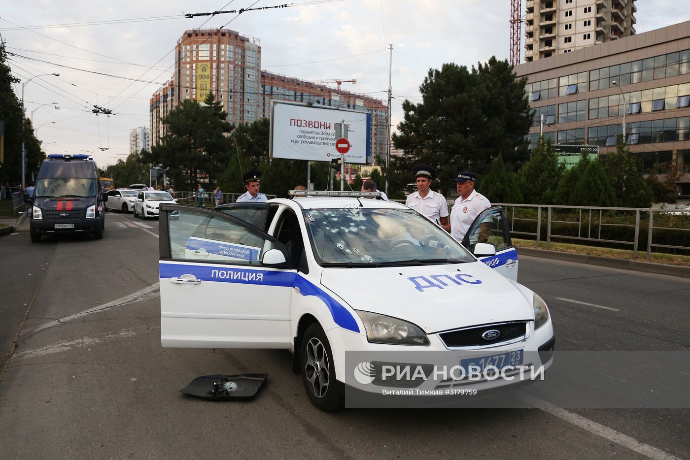 В Краснодаре совершено нападение на сотрудников ДПС