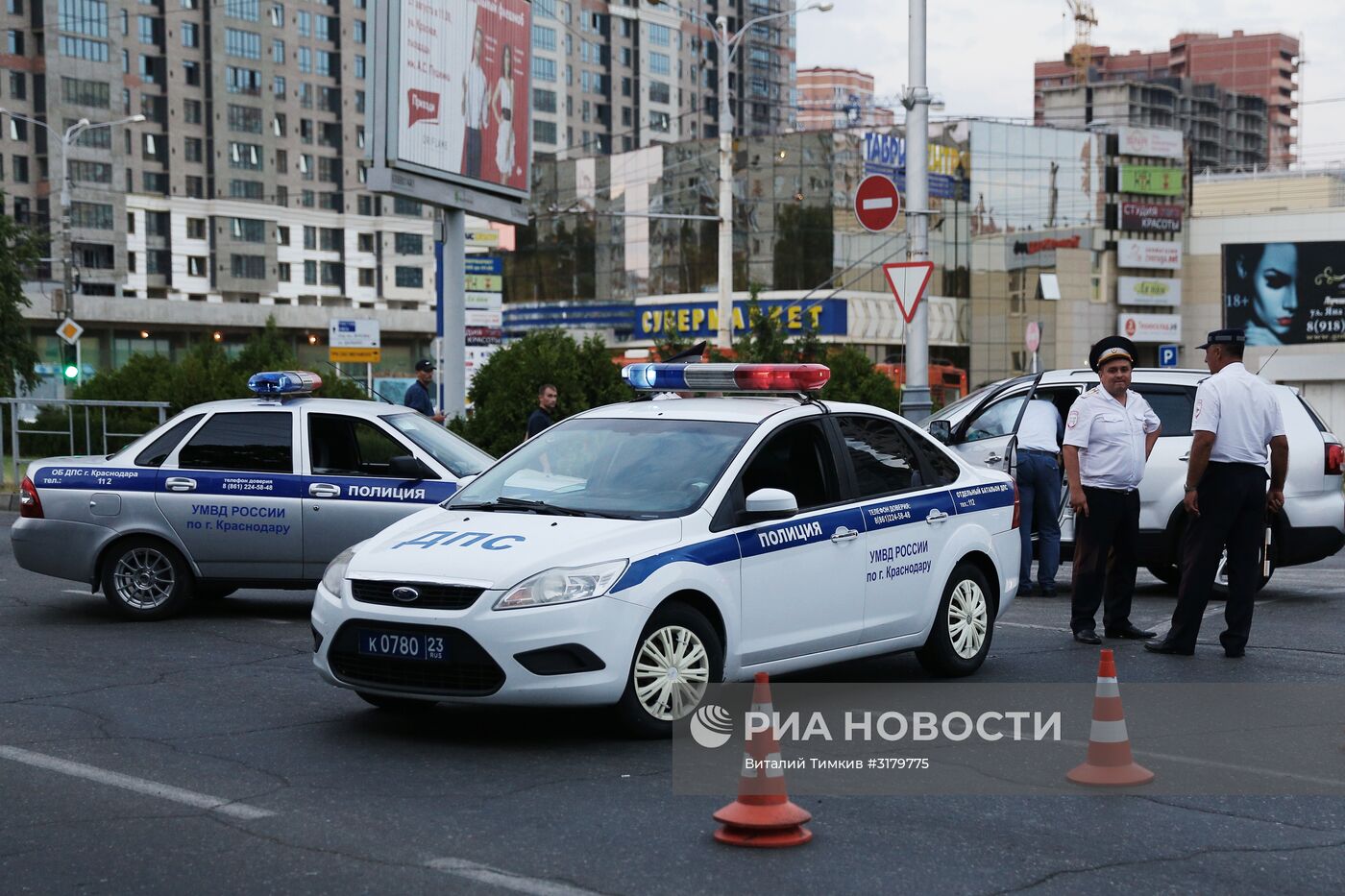 В Краснодаре совершено нападение на сотрудников ДПС