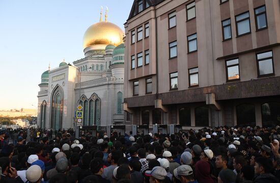 Празднование Курбан-Байрама в Москве