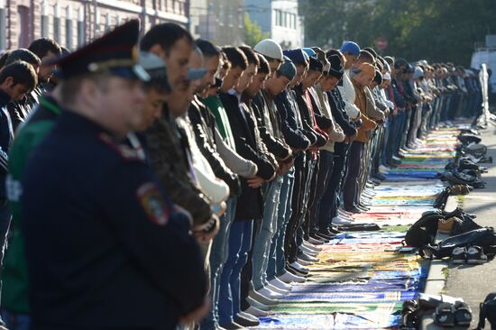 Празднование Курбан-Байрама в Москве