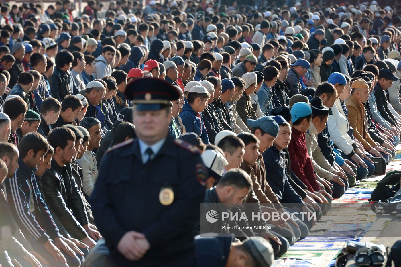 Празднование Курбан-Байрама в Москве