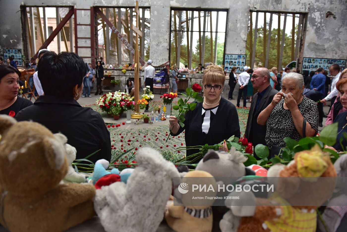 Траурные мероприятия в Беслане