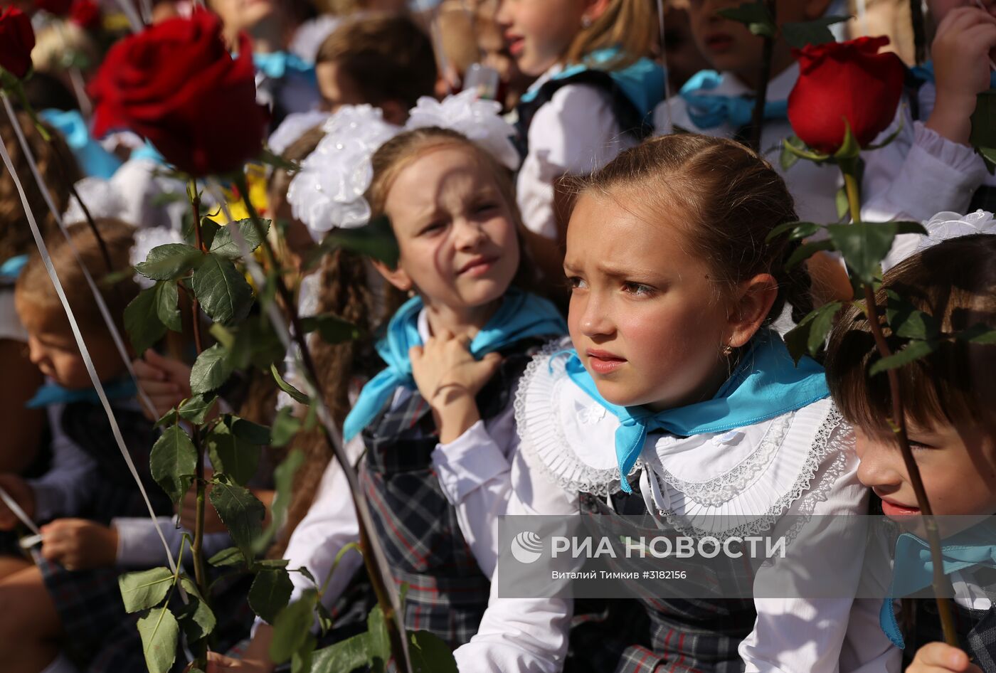 Начало учебного года в школах России