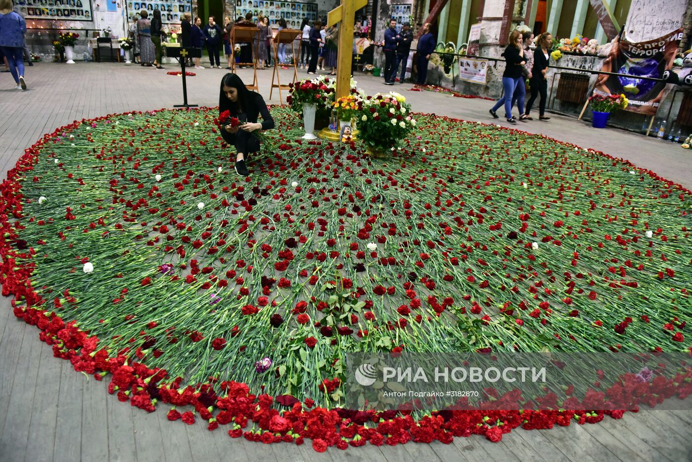 Траурные мероприятия в Беслане