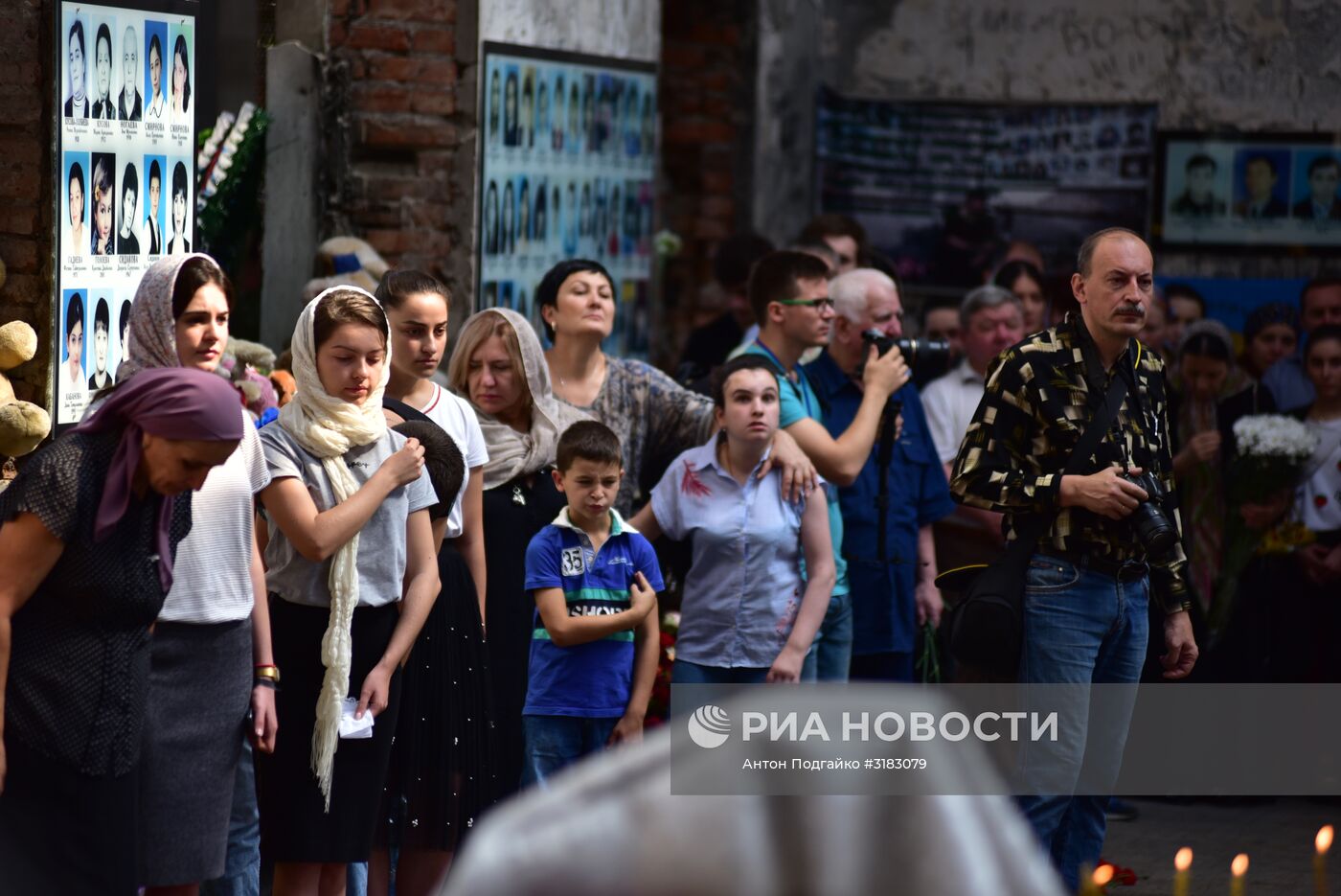 Траурные мероприятия в Беслане