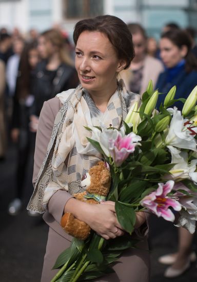Акция памяти погибших в террористическом акте в Беслане