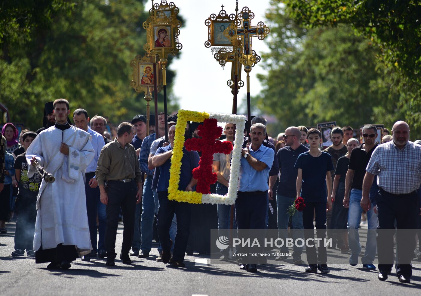 Траурные мероприятия в Беслане