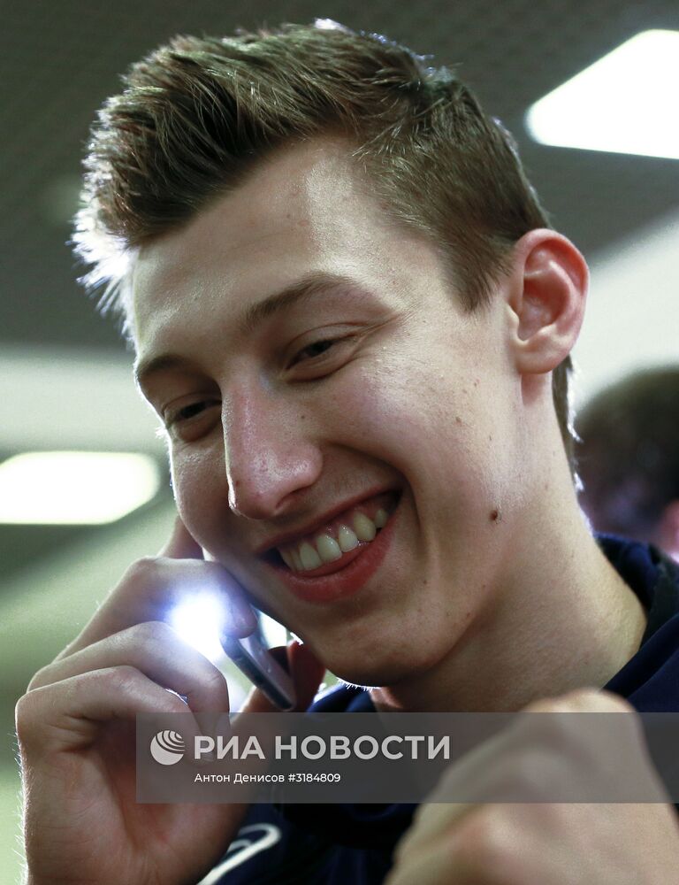 Встреча мужской сборной России по волейболу