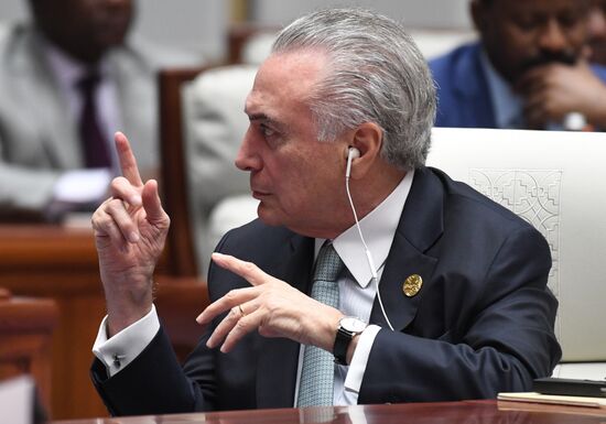 Президент РФ В. Путин на саммите лидеров БРИКС. День второй