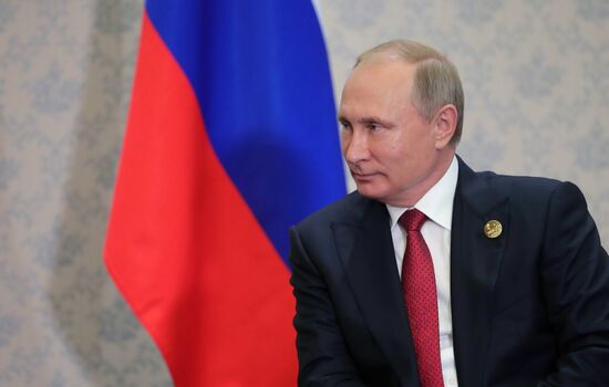 Президент РФ В. Путин на саммите лидеров БРИКС. День второй