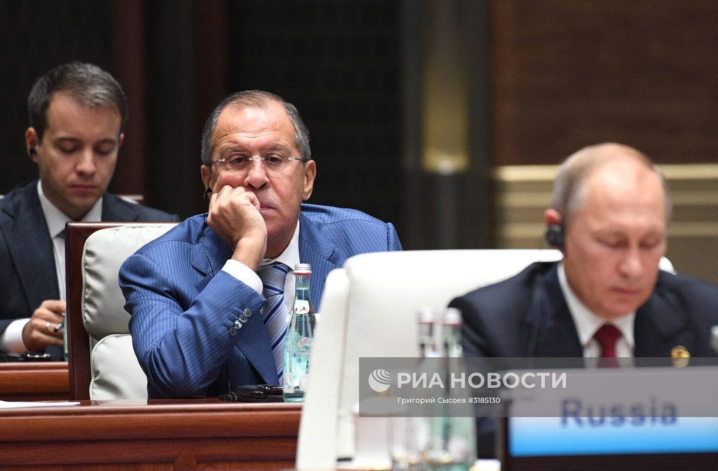 Президент РФ В. Путин на саммите лидеров БРИКС. День второй