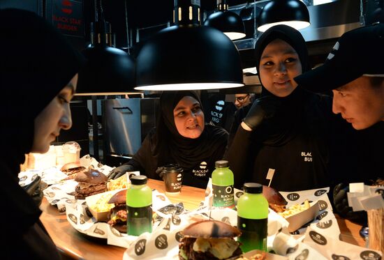 Открытие кафе сети Black Star Burger в Грозном