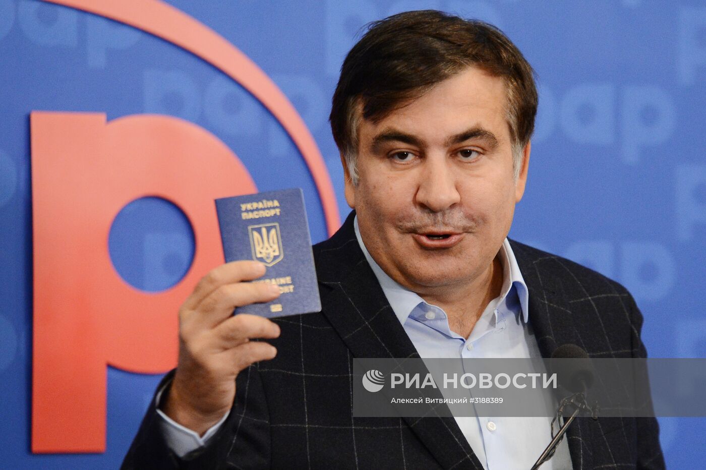 Пресс-конференция Михаила Саакашвили в Варшаве,