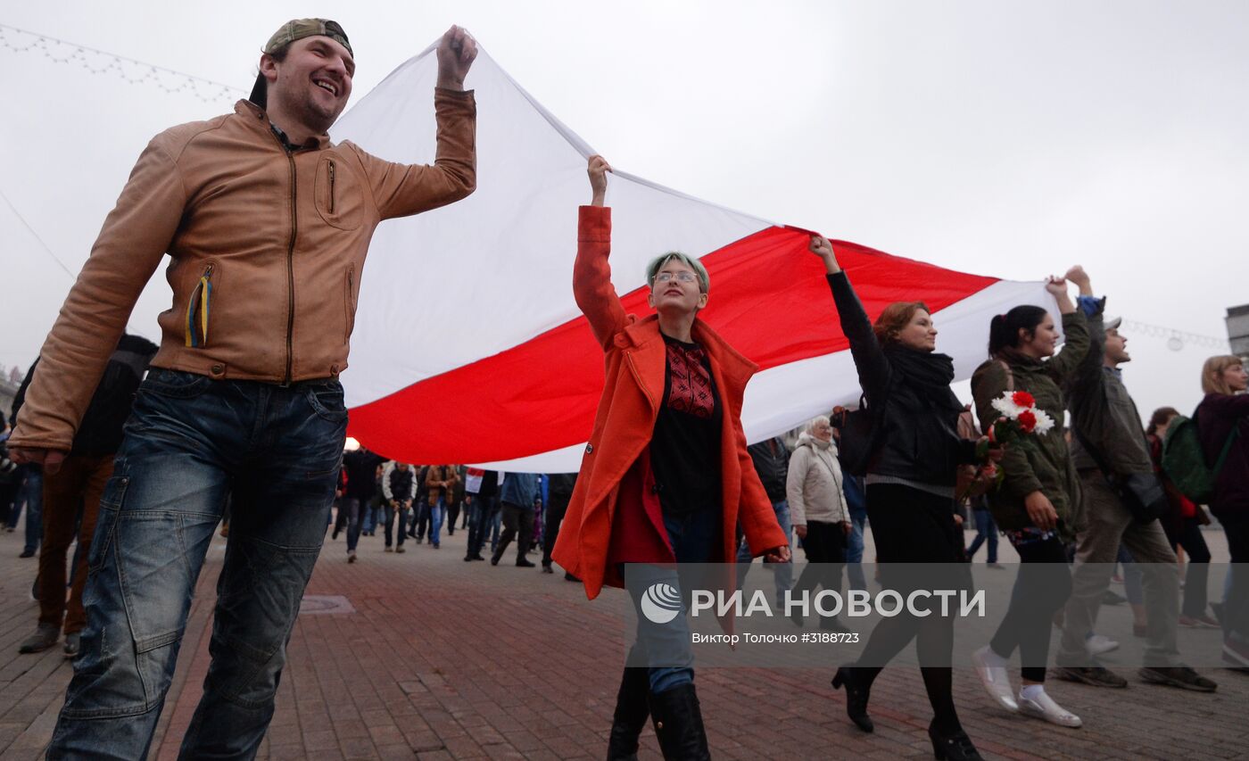 Акция оппозиции в Минске