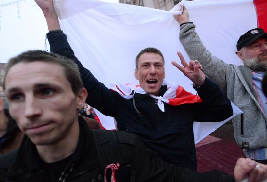 Акция оппозиции в Минске