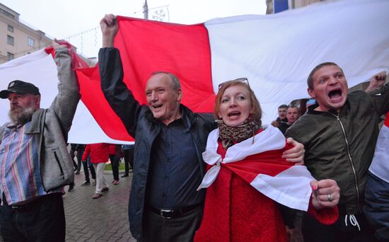 Акция оппозиции в Минске