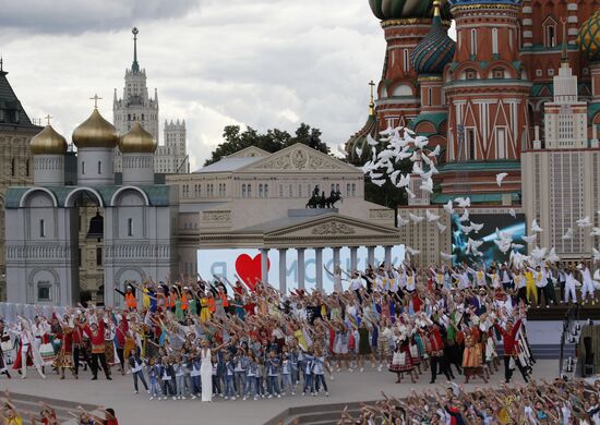 Церемония открытия Дня города на Красной площади