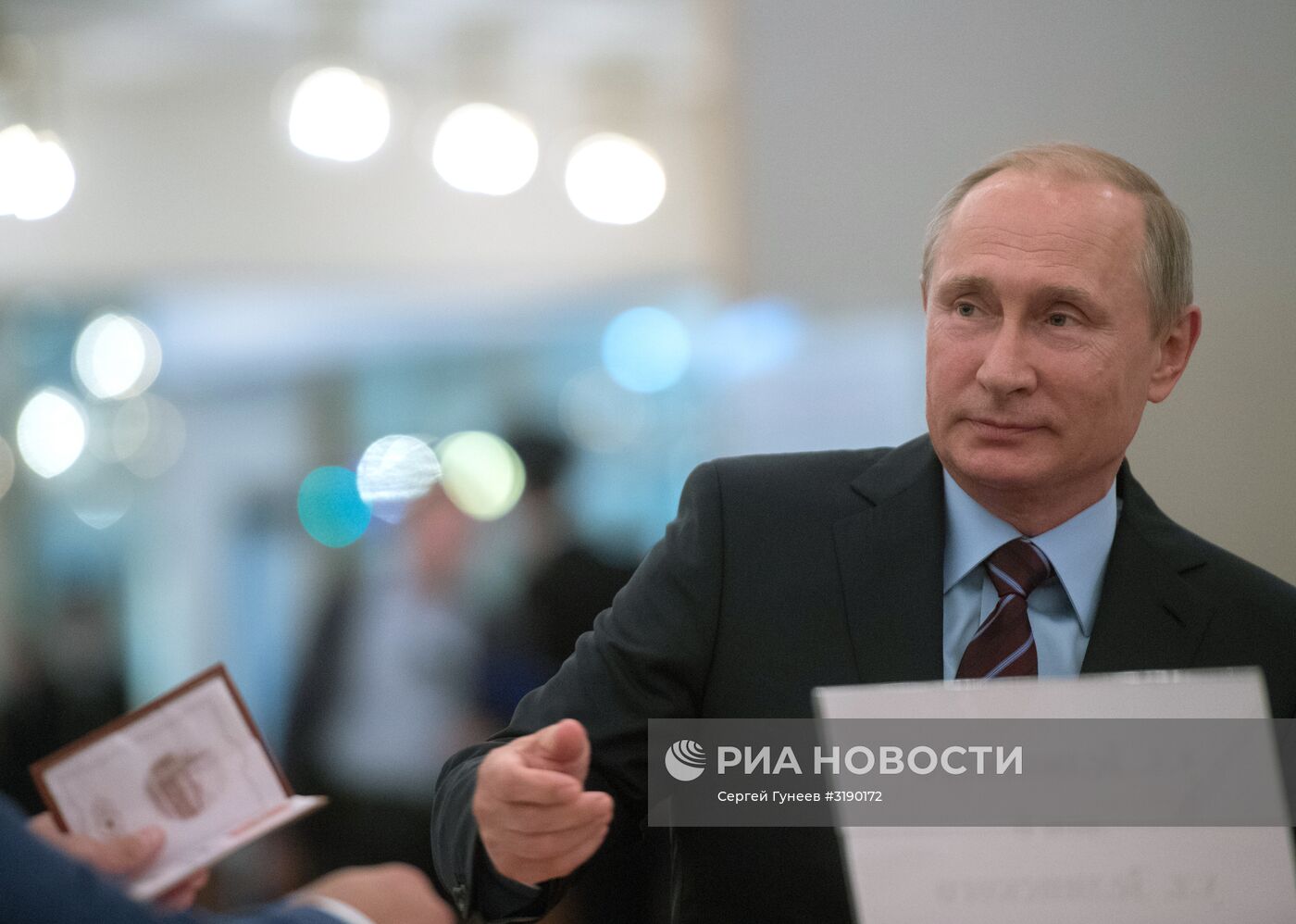 Президент РФ В. Путин на выборах в единый день голосования