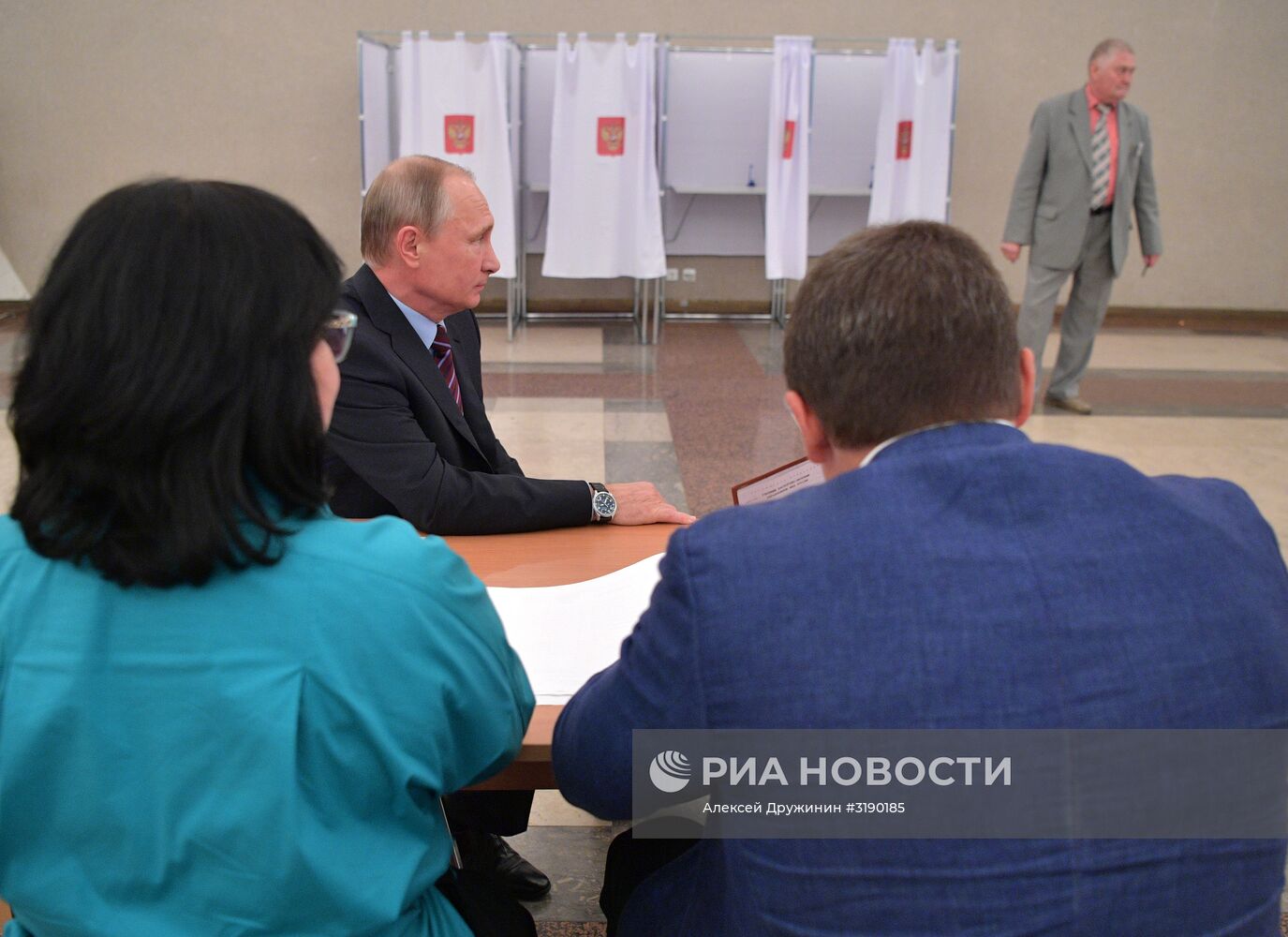 Президент РФ В. Путин на выборах в единый день голосования