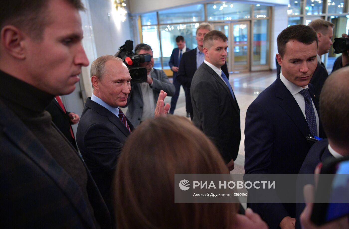 Президент РФ В. Путин на выборах в единый день голосования