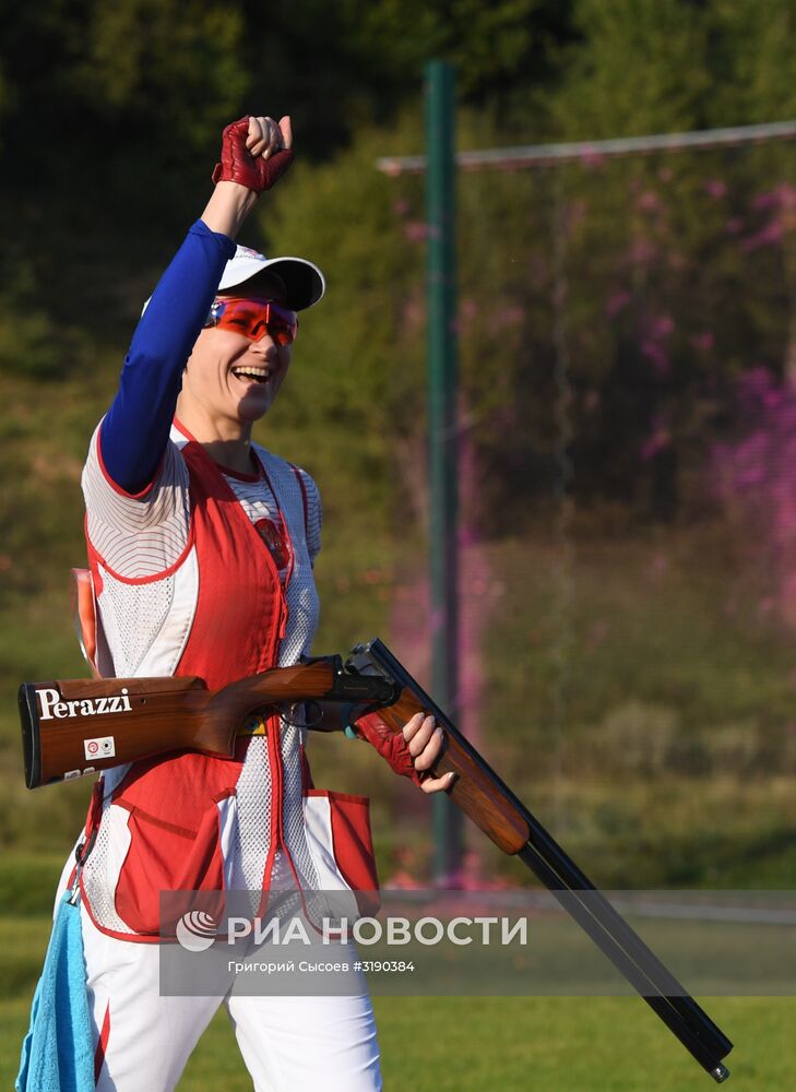 Стендовая стрельба. Чемпионат мира. Смешанные команды. Скит