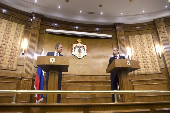 Визит главы МИД РФ С. Лаврова в Иорданию