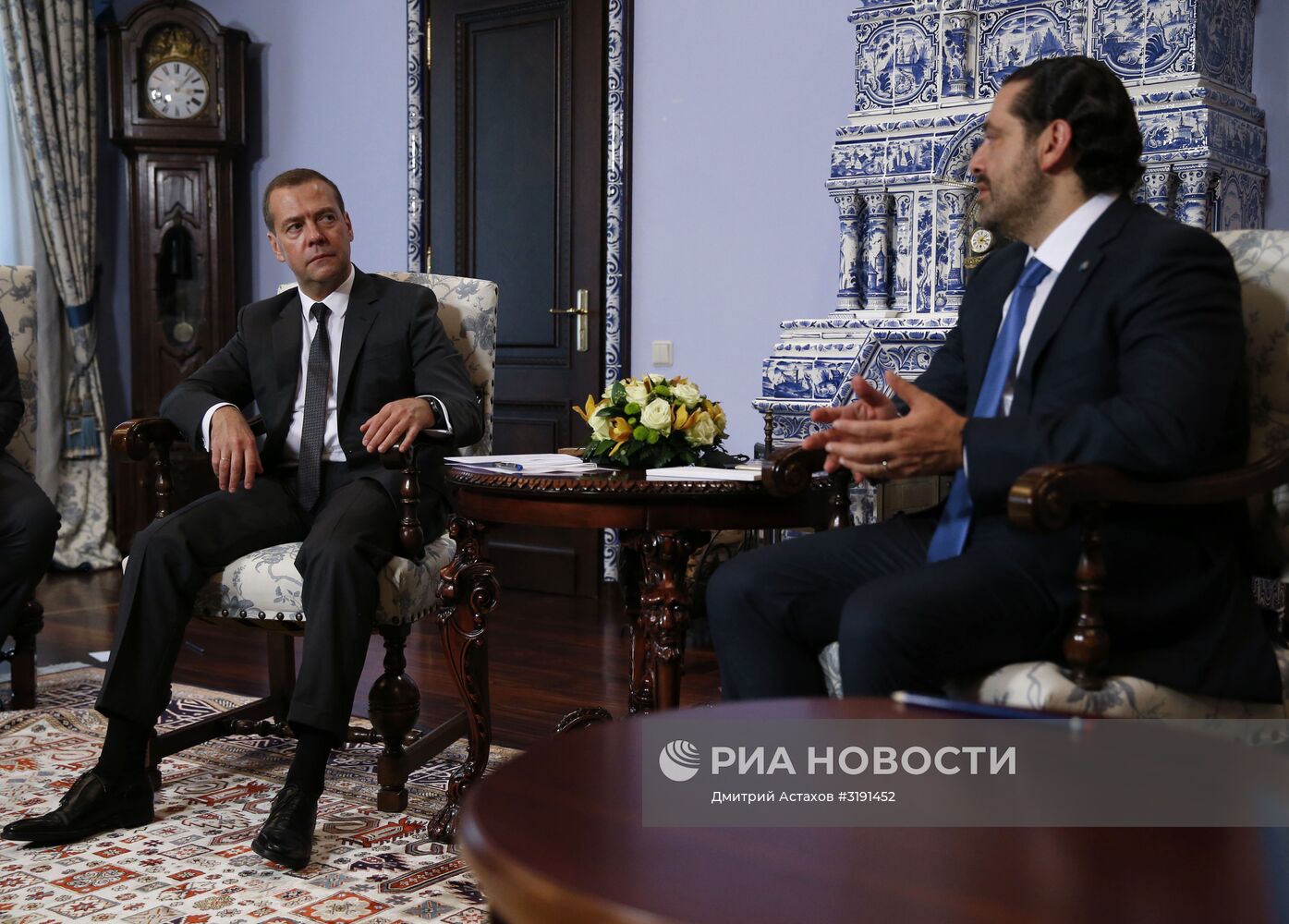 Премьер-министр РФ Д. Медведев встретился с председателем Совета министров Ливана С. Харири