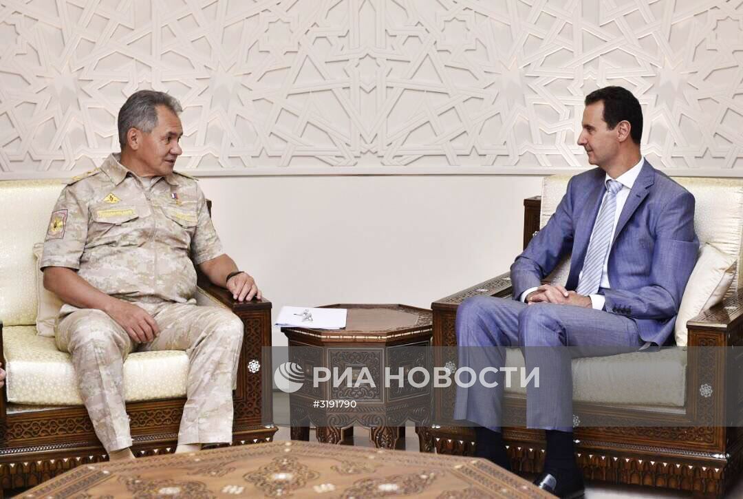 Министр обороны РФ С.Шойгу провел переговоры с президентом Сирии Б.Асадом в Дамаске