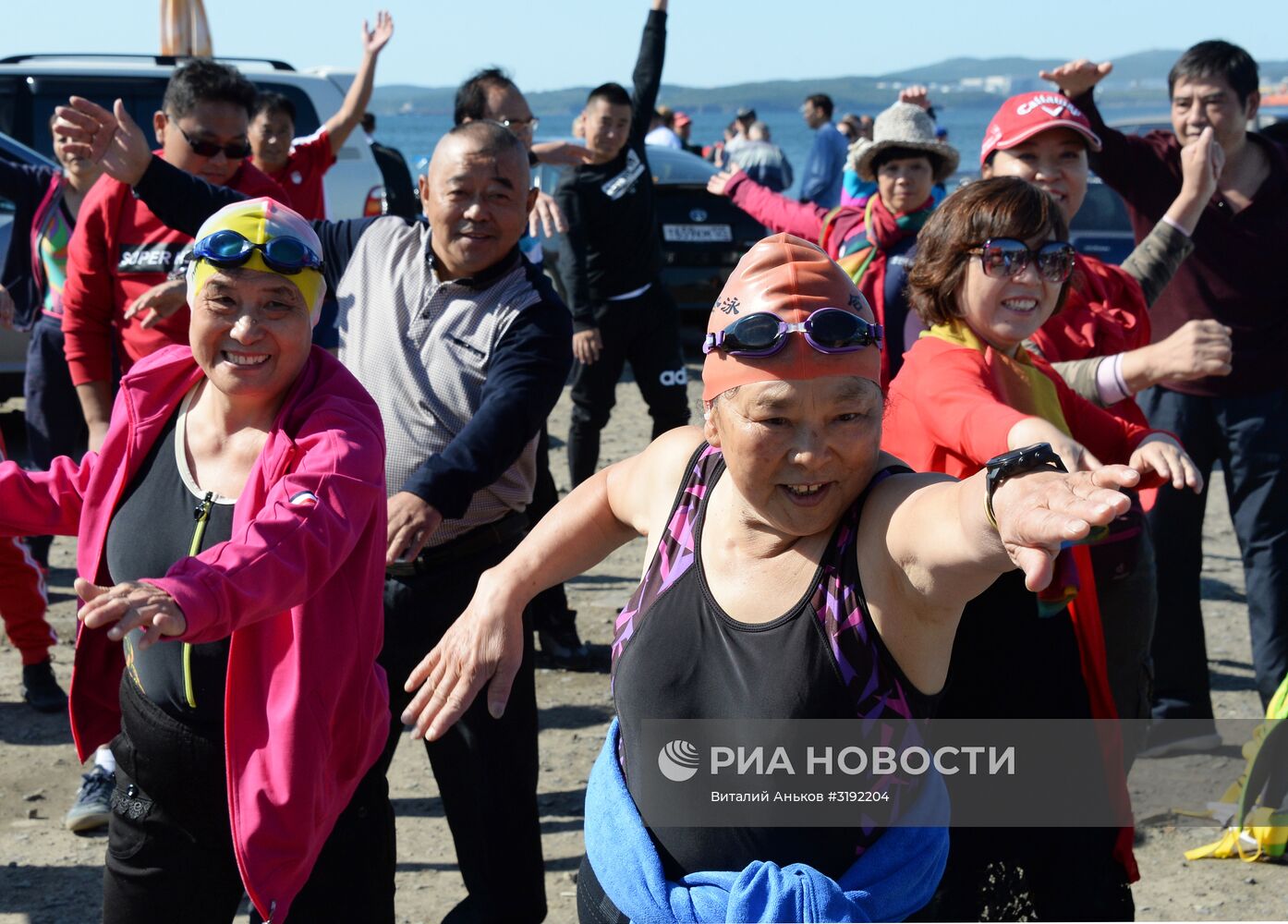 Массовый заплыв "Дружба" во Владивостоке