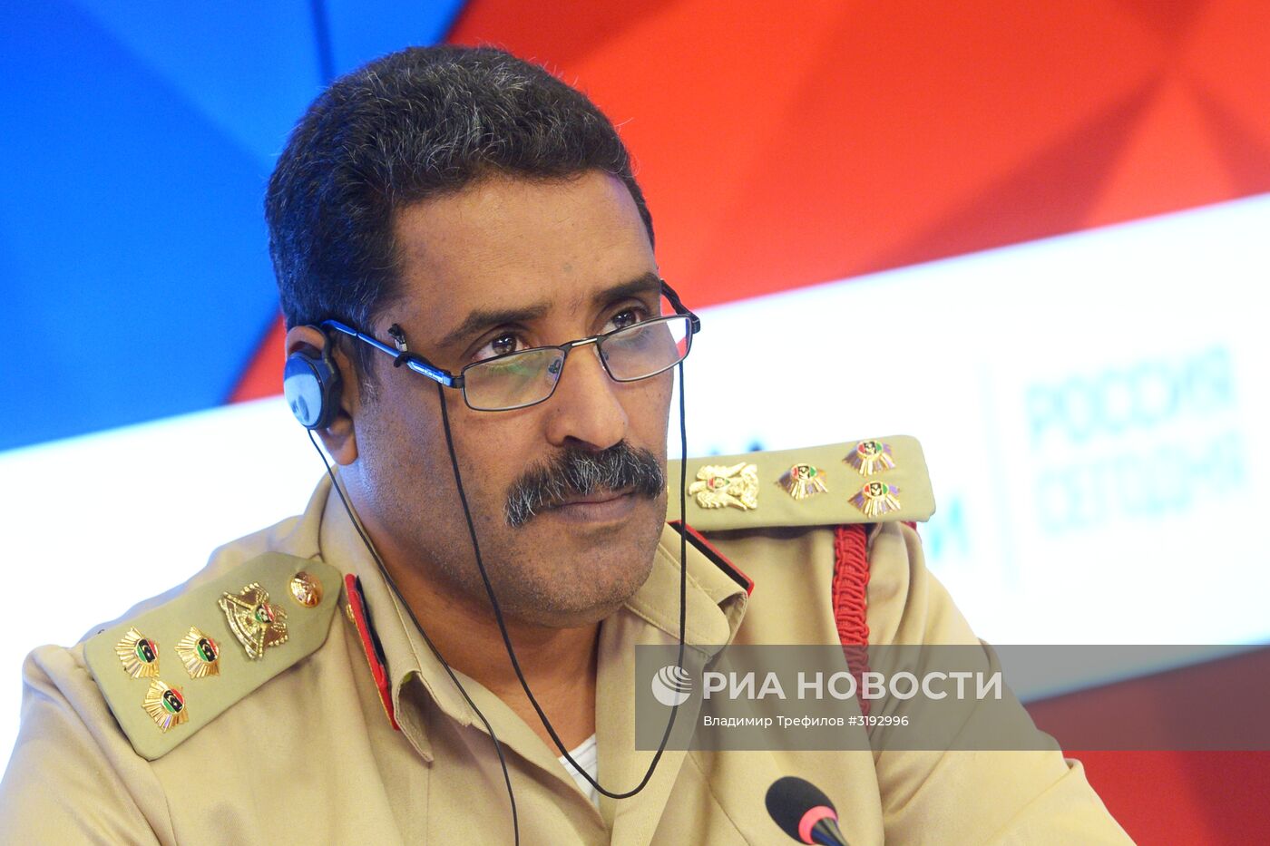 П/к официального представителя Ливийской национальной армии Ахмада Аль-Мисмари