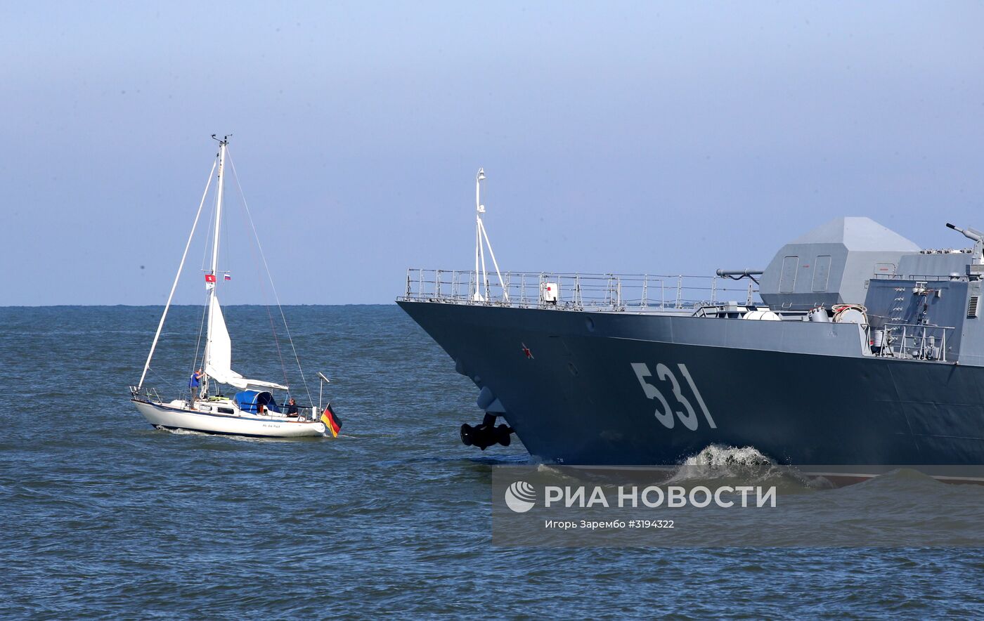 Выход кораблей Балтийского флота в море в рамках учений "Запад-2017"