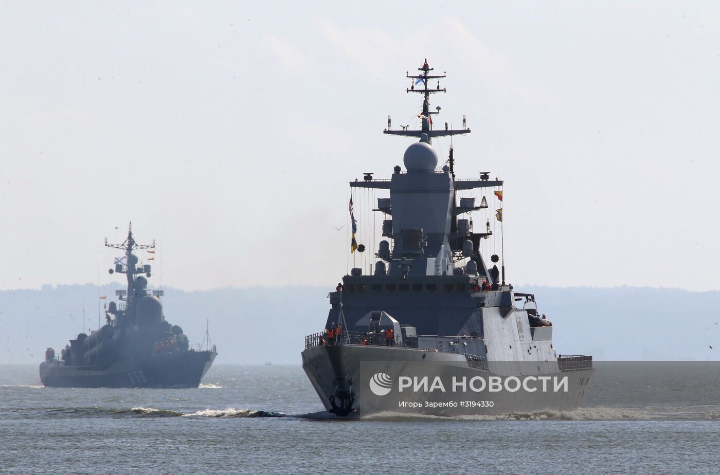 Выход кораблей Балтийского флота в море в рамках учений "Запад-2017"