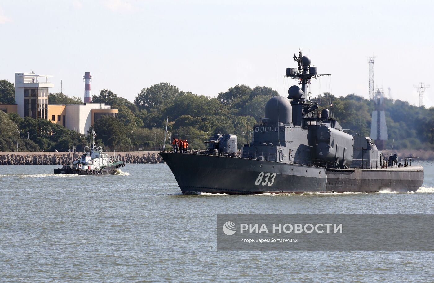 Выход кораблей Балтийского флота в море в рамках учений "Запад-2017"