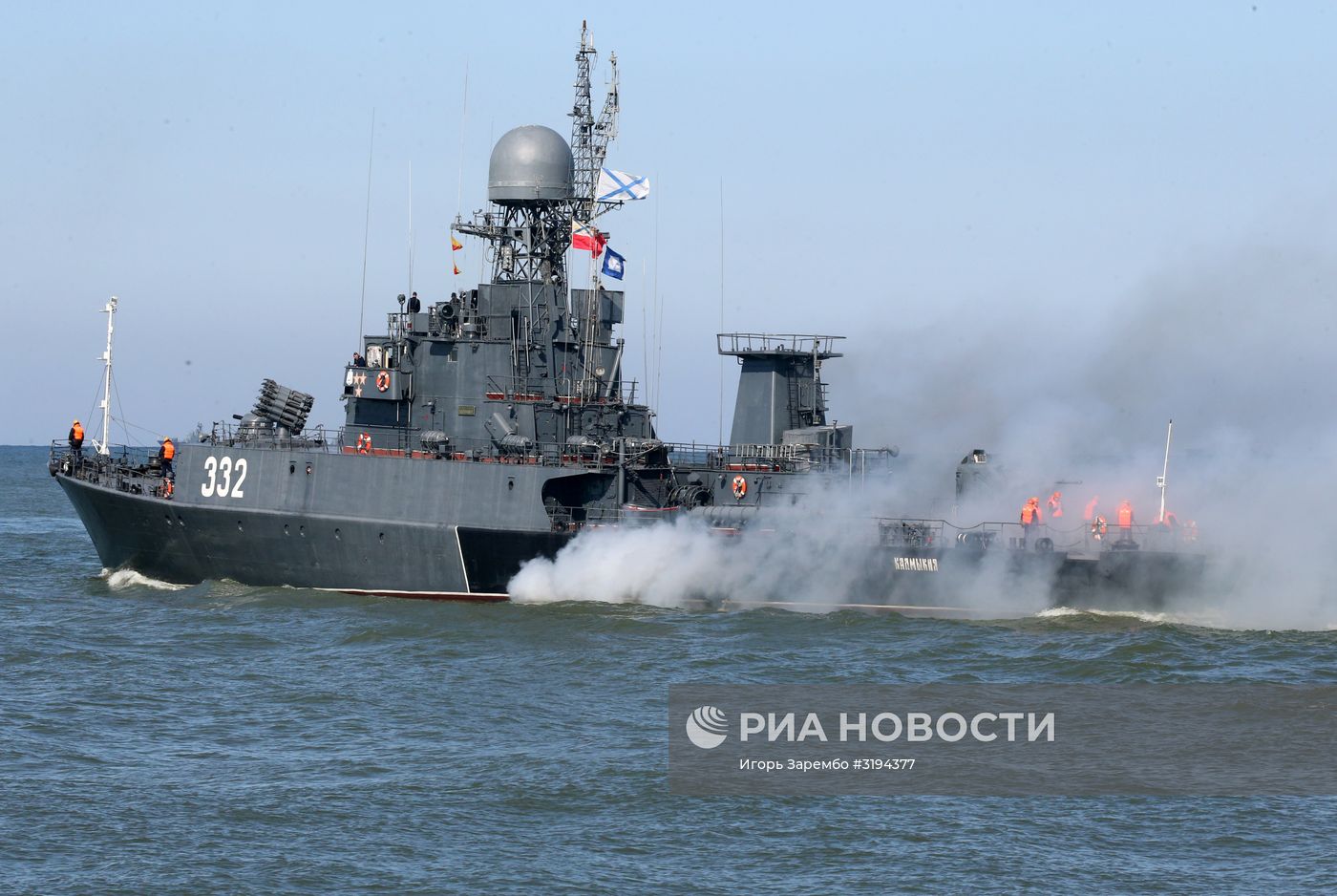 Выход кораблей Балтийского флота в море в рамках учений "Запад-2017"