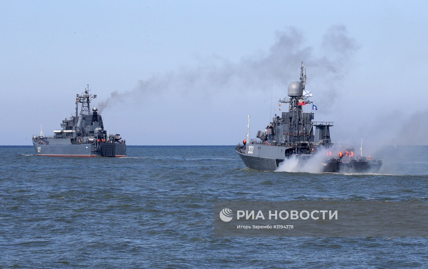 Выход кораблей Балтийского флота в море в рамках учений "Запад-2017"