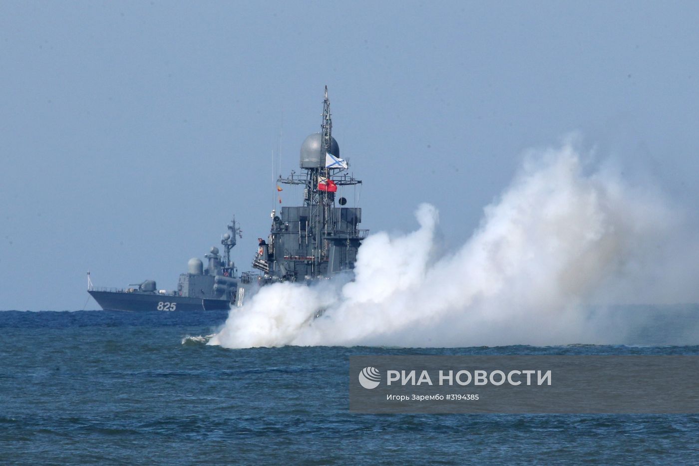 Выход кораблей Балтийского флота в море в рамках учений "Запад-2017"