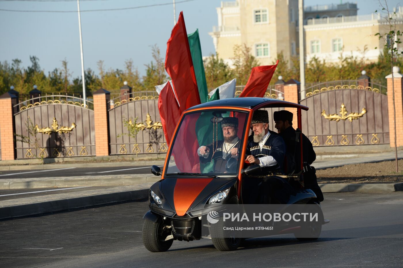 Открытие цветочного парка в Грозном