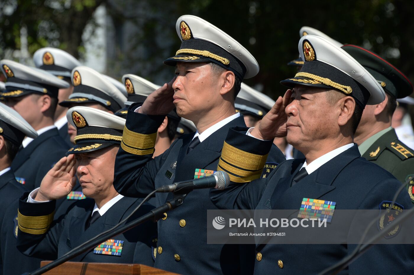 Прибытие отряда боевых кораблей ВМС Китая во Владивосток