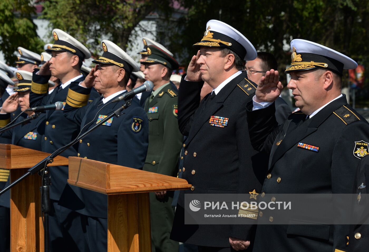 Прибытие отряда боевых кораблей ВМС Китая во Владивосток