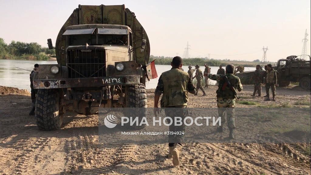Сирийская армия форсировала реку Ефрат в районе Дейр-эз-Зора