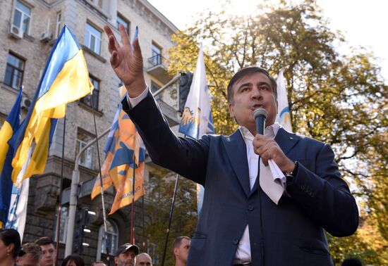 Выступление М. Саакашвили в Киеве