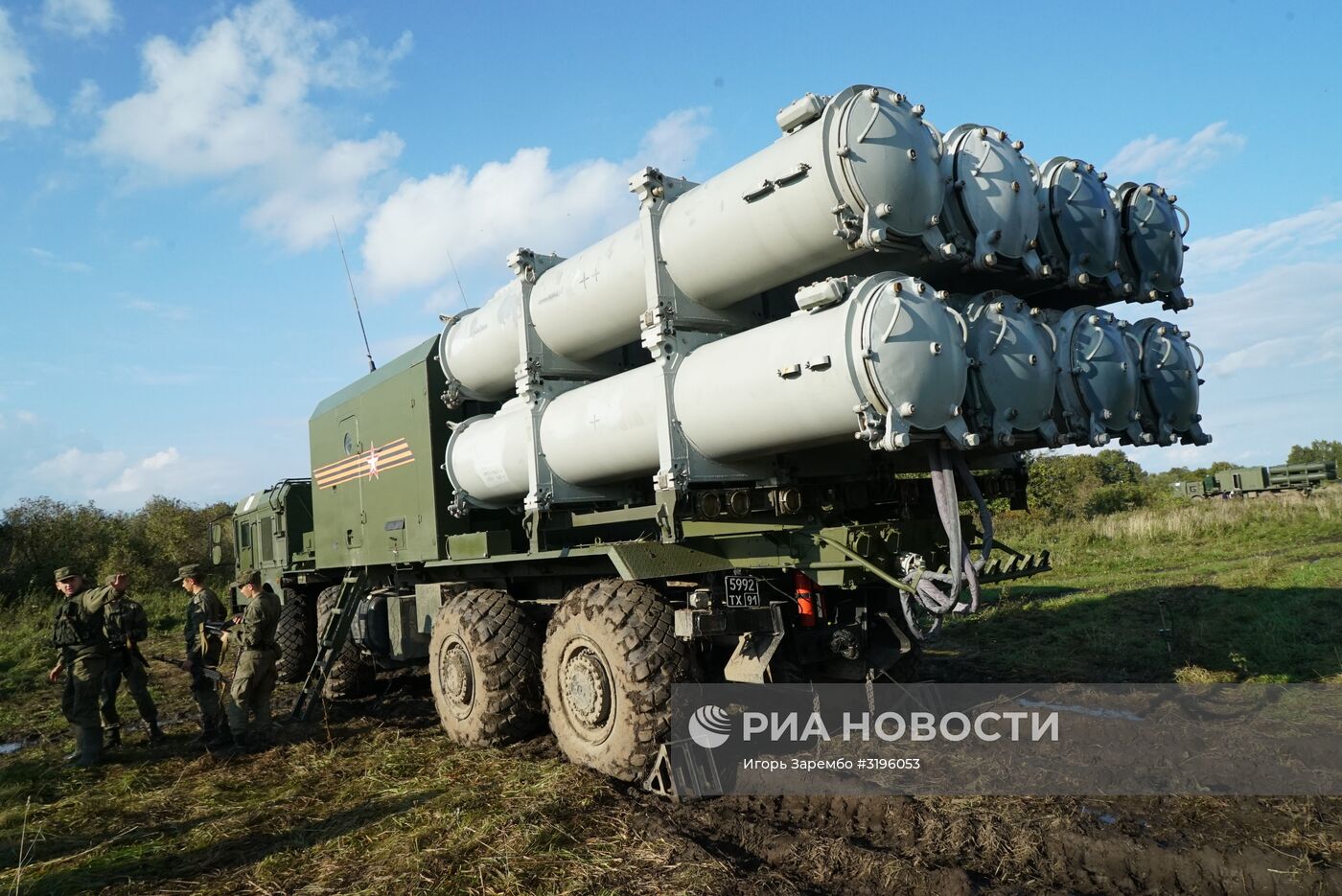 Пуск противокорабельной ракеты БРК "Бал" в рамках учений "Запад-2017"