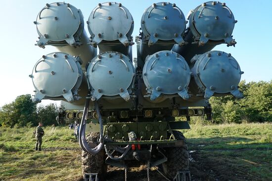 Пуск противокорабельной ракеты БРК "Бал" в рамках учений "Запад-2017"