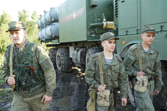 Пуск противокорабельной ракеты БРК "Бал" в рамках учений "Запад-2017"