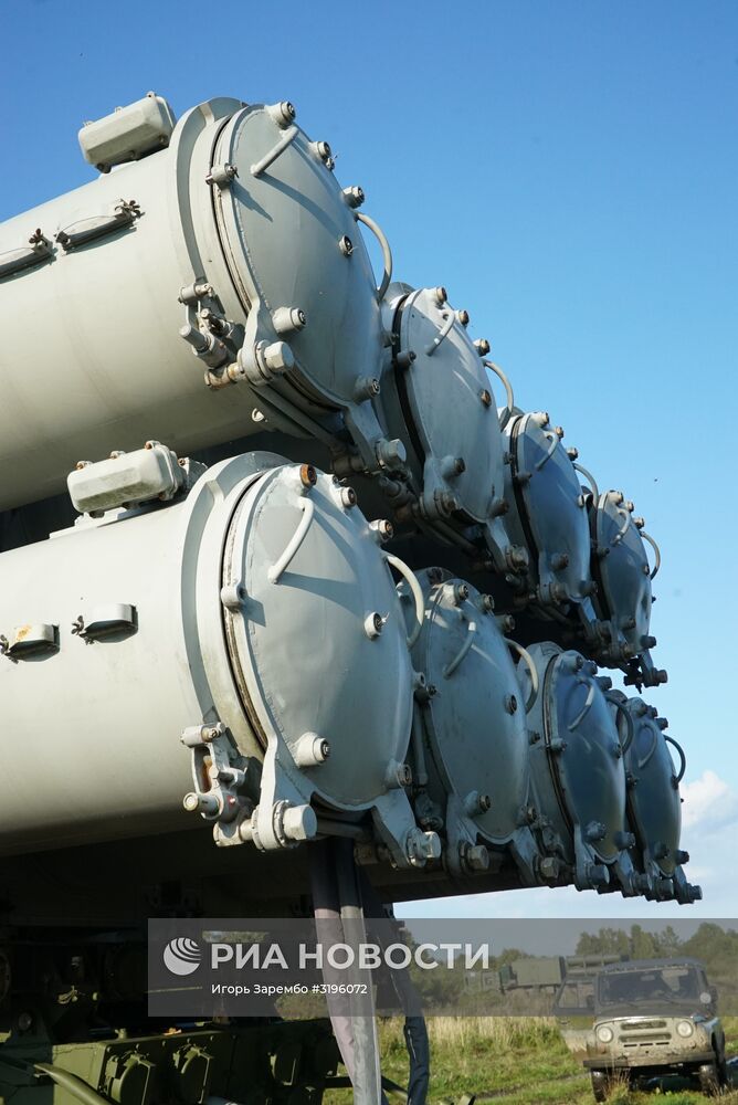 Пуск противокорабельной ракеты БРК "Бал" в рамках учений "Запад-2017"